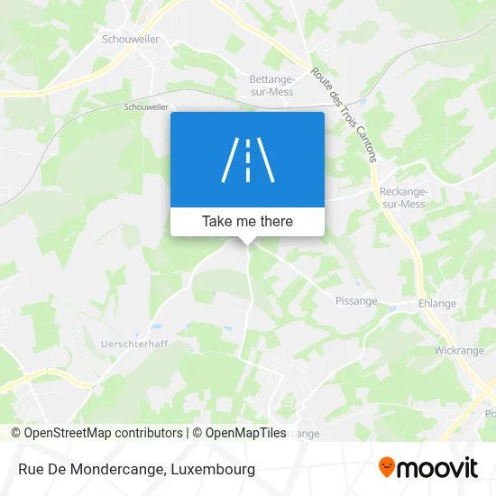 Rue De Mondercange map