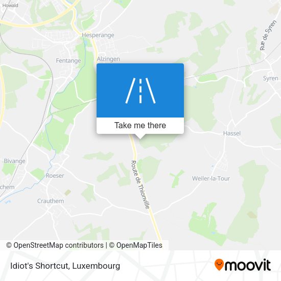 Idiot's Shortcut map