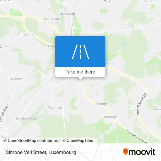 Rue Simone Veil Karte