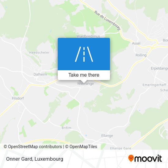 Onner Gard map