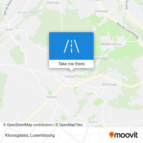 Kloosgaass map