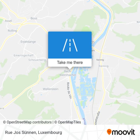 Rue Jos Sünnen map