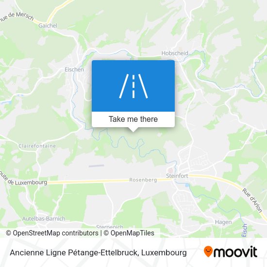 Ancienne Ligne Pétange-Ettelbruck map