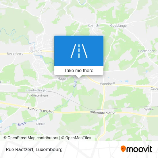 Rue Raetzert Karte
