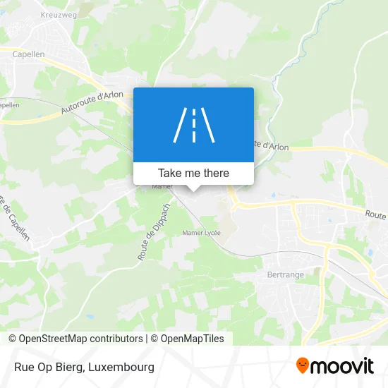 Rue Op Bierg Karte
