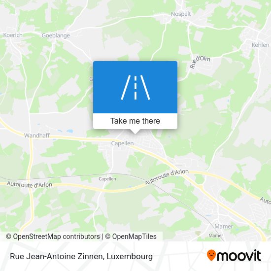 Rue Jean-Antoine Zinnen map