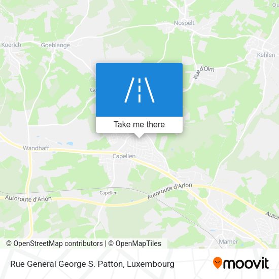 Rue General George S. Patton map