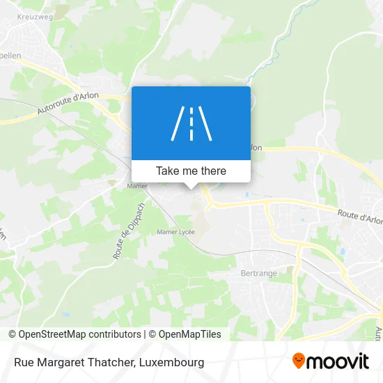 Rue Margaret Thatcher map