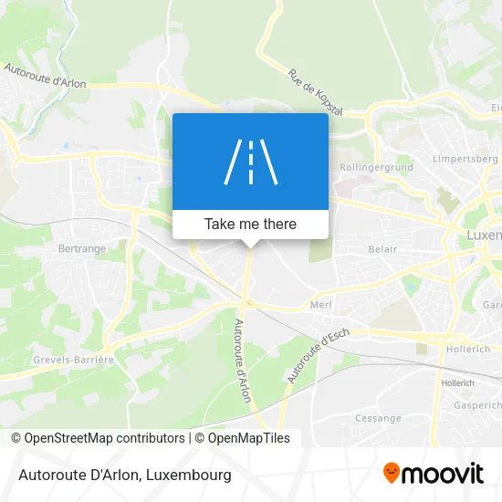 Autoroute D'Arlon map