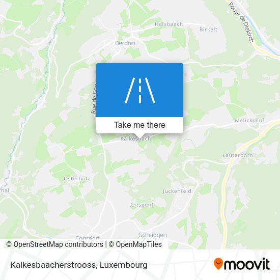 Kalkesbaacherstrooss map