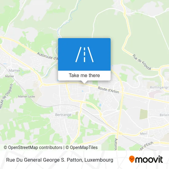 Rue Du General George S. Patton map