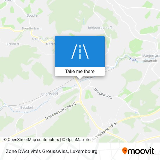 Zone D'Activités Grousswiss map