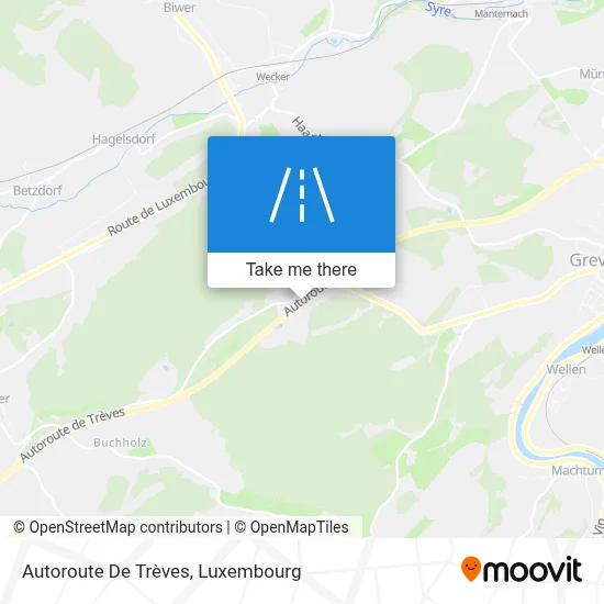 Autoroute De Trèves map