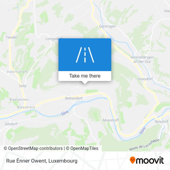 Rue Ënner Owent map