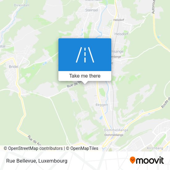 Rue Bellevue map