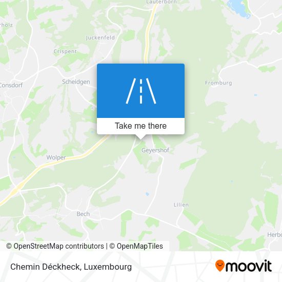 Chemin Déckheck map