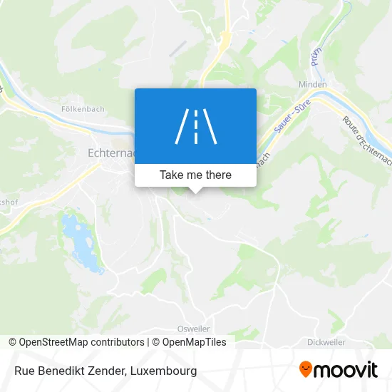 Rue Benedikt Zender map