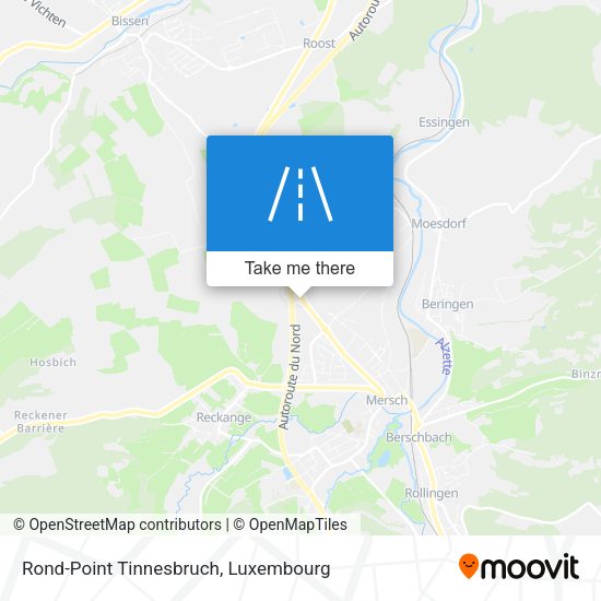 Rond-Point Tinnesbruch map