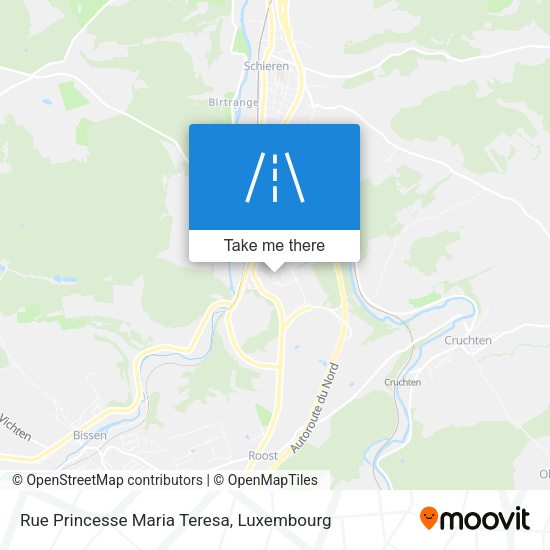 Rue Princesse Maria Teresa map