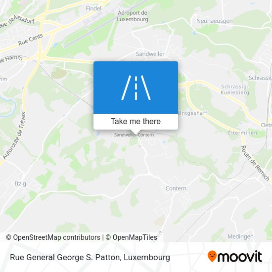 Rue General George S. Patton map