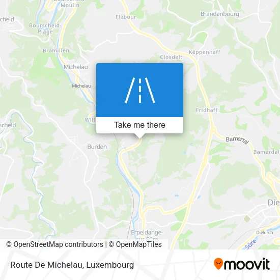 Route De Michelau map