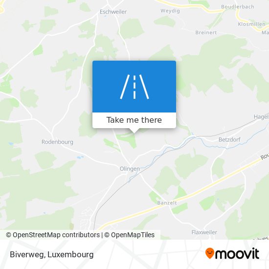 Biverweg map