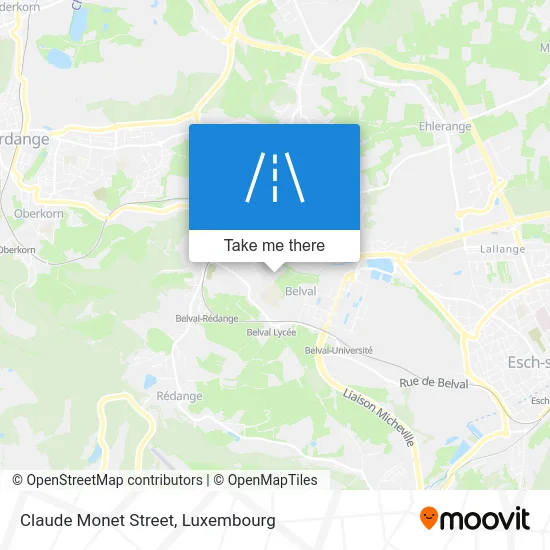 Rue Claude Monet map