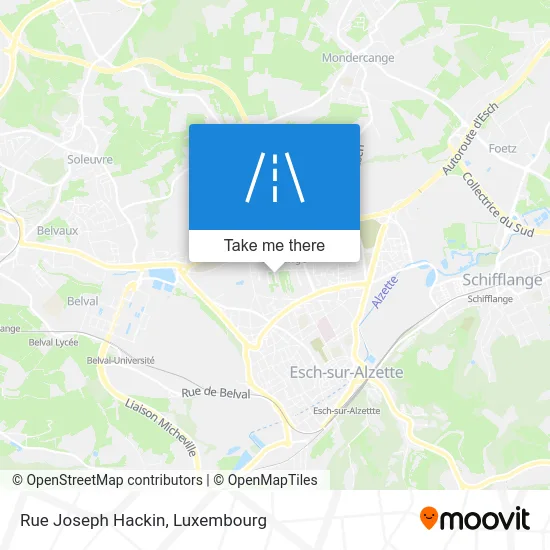 Rue Joseph Hackin Karte