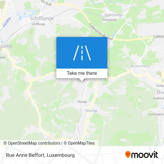 Rue Anne Beffort Karte