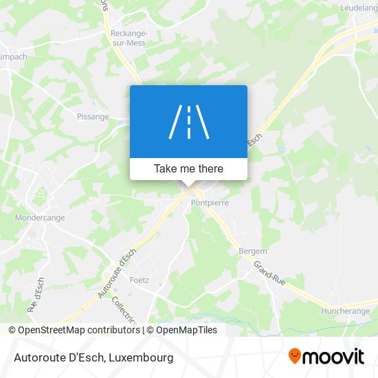 Autoroute D'Esch map