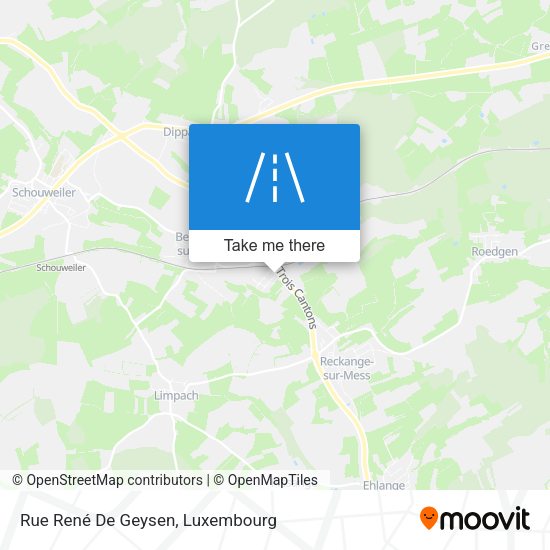 Rue René De Geysen map