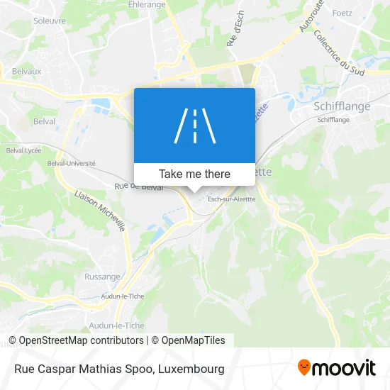 Rue Caspar Mathias Spoo map