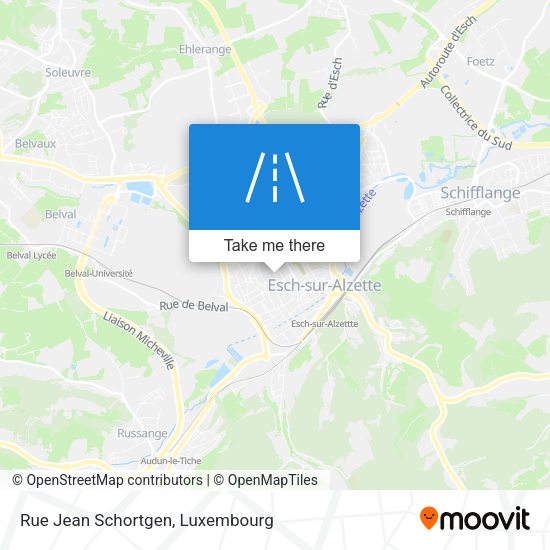 Rue Jean Schortgen map