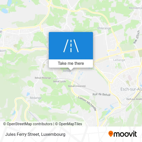 Rue Jules Ferry Karte