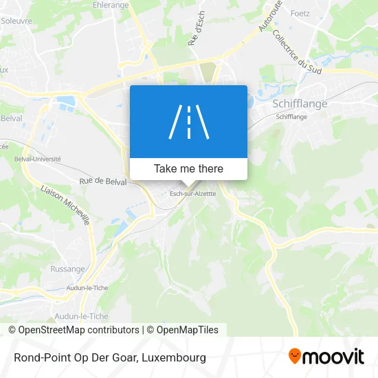 Rond-Point Op Der Goar map