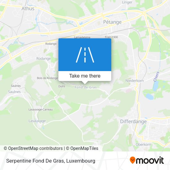 Serpentine Fond De Gras map