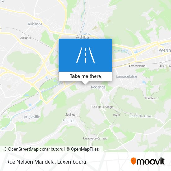 Rue Nelson Mandela map
