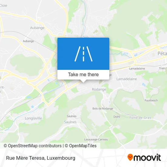 Rue Mère Teresa map