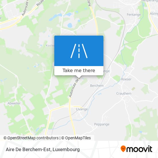 Aire De Berchem-Est map
