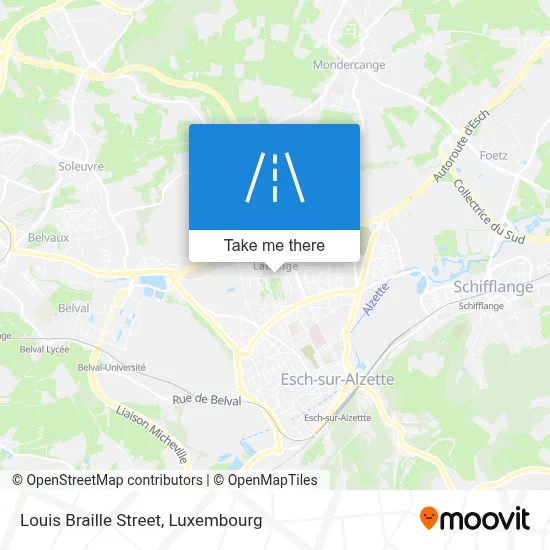 Rue Louis Braille map