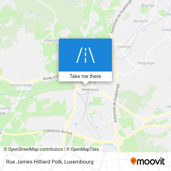 Rue James Hilliard Polk map