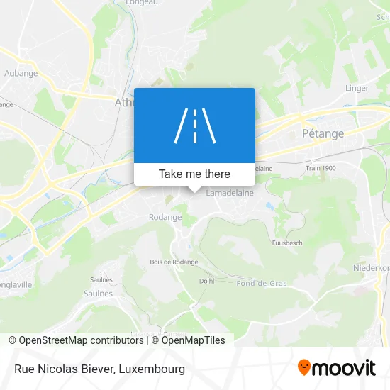 Rue Nicolas Biever Karte