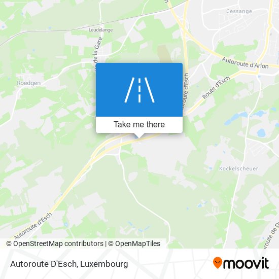Autoroute D'Esch map