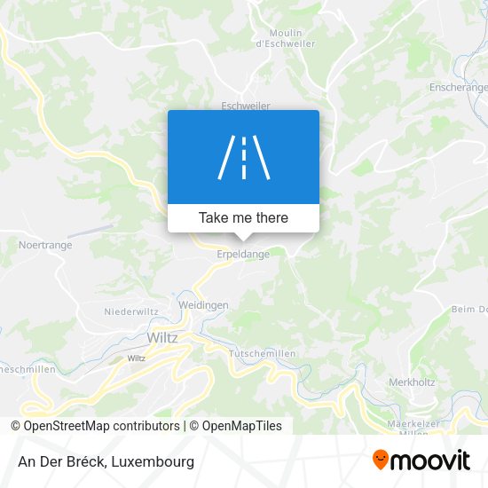 An Der Bréck map