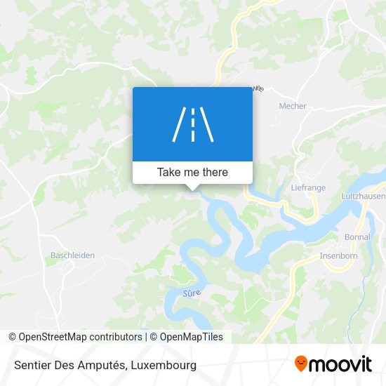Sentier Des Amputés map