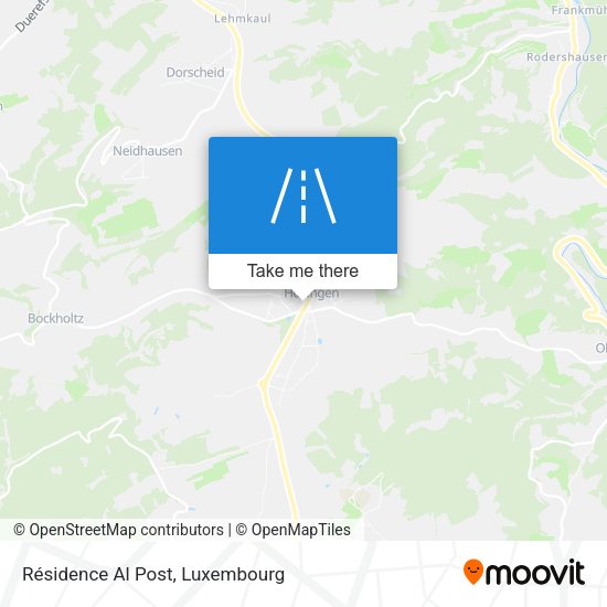 Résidence Al Post map