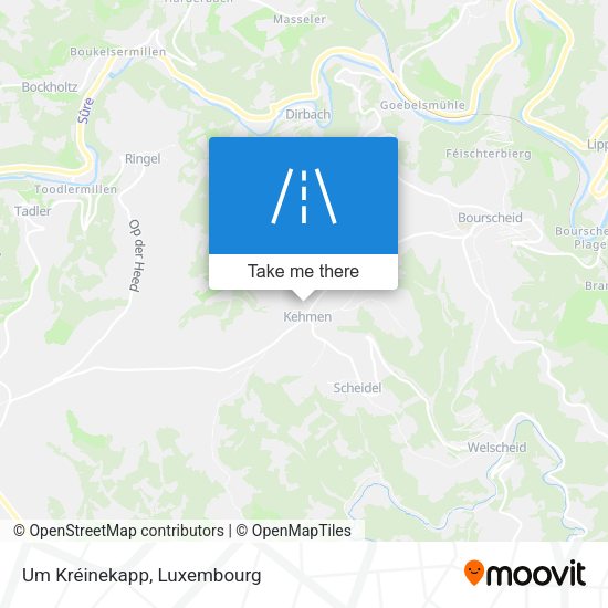 Um Kréinekapp map