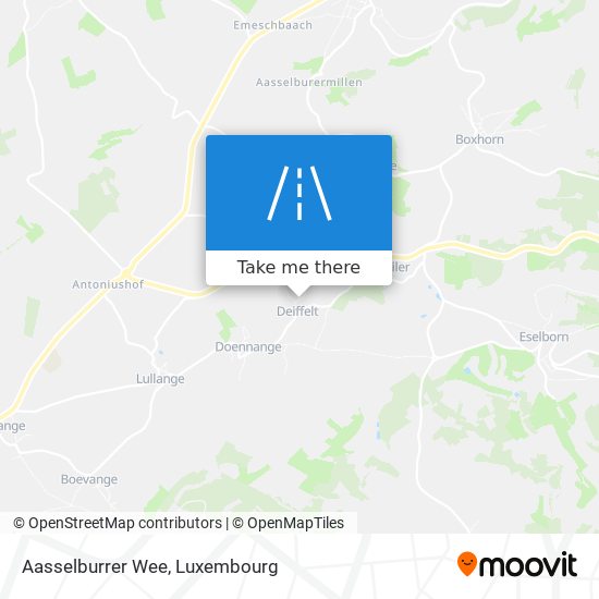 Aasselburrer Wee map