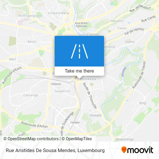 Rue Aristides De Sousa Mendes map