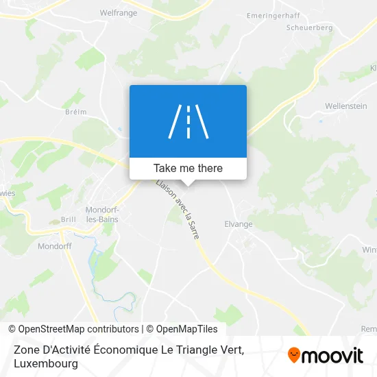 Zone D'Activité Économique Le Triangle Vert map